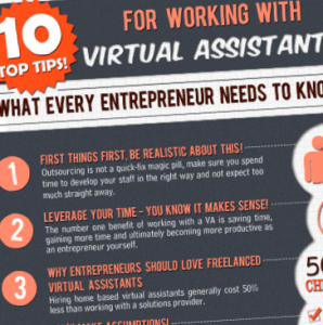 10 Top Tips for Working with Virtual Assistants (Cool Infographic Examples)