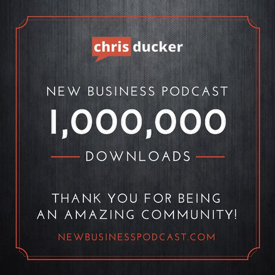 new business podcast 1M milestone